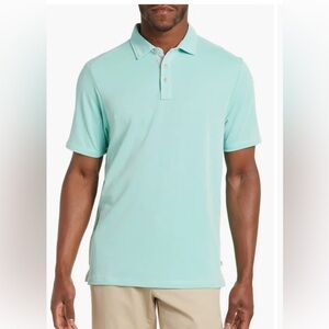 Tommy Bahama Mint Green Polo Short Sleeve pullover Shirt. Size L. Summer fun